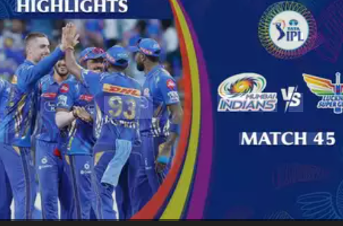 Lucknow Super Giants Vs Mumbai Indians Match Scorecard